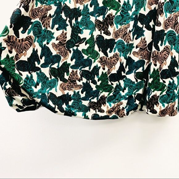 Julie Brown Sleeveless Zebra Print Knit Mumu, Med - Picture 9 of 10